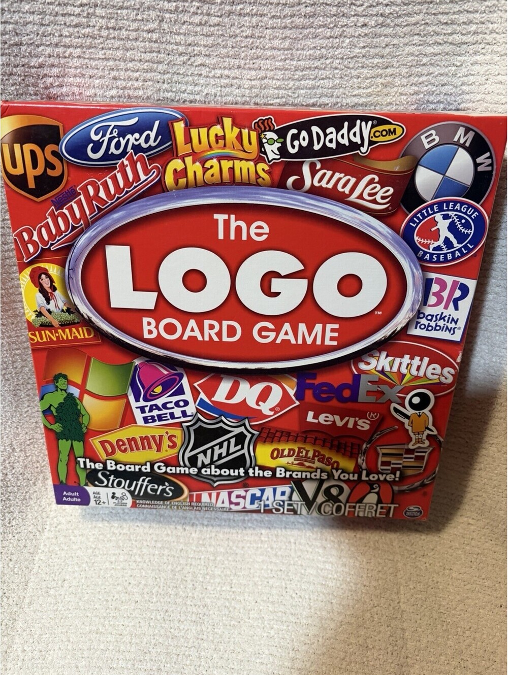 The Logo Board Game Ages 12 & Up Spin Master Games 2-6 Players